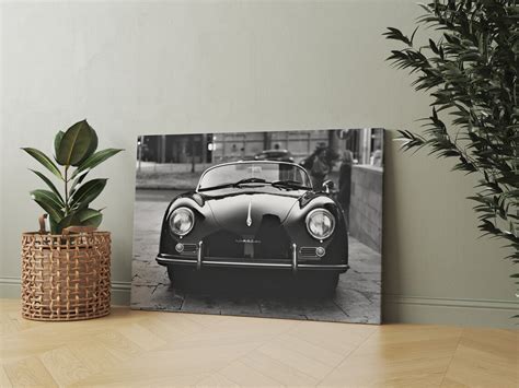 Porsche Wall Art, an Old Porsche Black and White Poster, Classic ...