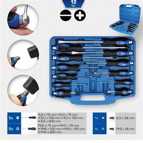 Millmatpro Coffret De Tournevis Avec Embout Frapper Pcs