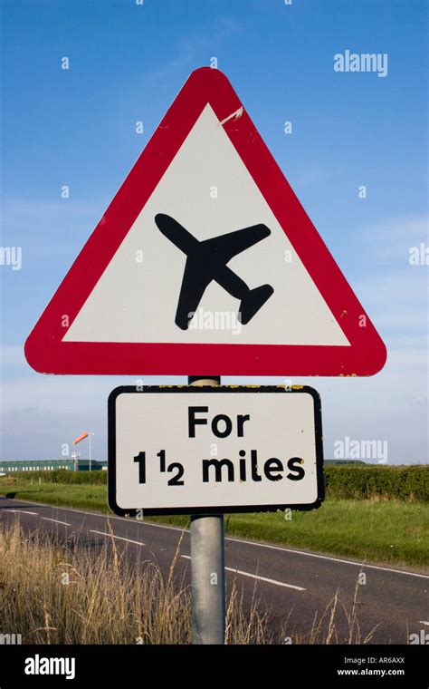 Road Sign Low Flying Aircraft Hi Res Stock Photography And Images Alamy