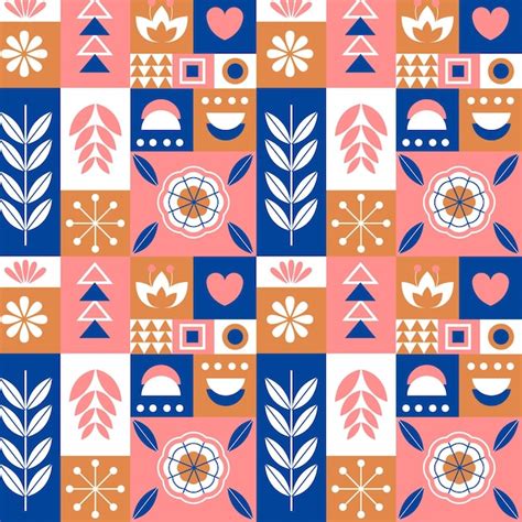 Premium Vector Flat Scandinavian Design Pattern