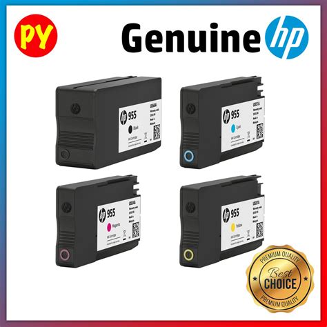 Hp 955 955xl Original Ink Cartridge Hp955 Black Cyan Magenta Yellow Set Shopee Malaysia