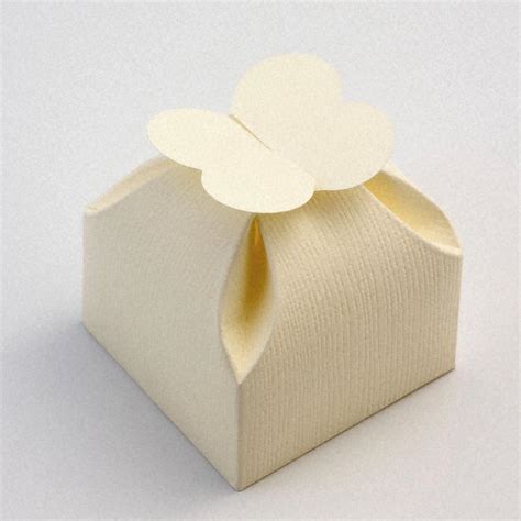 Ivory Silk Favour Box Uk Wedding Favours