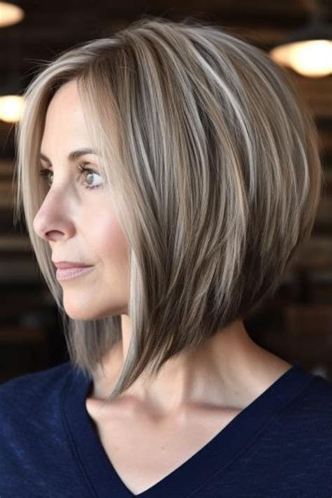 100 Elegant Short Hairstyles For Women Over 50 In 2024 Angled Bob Hairstyles Short Hair