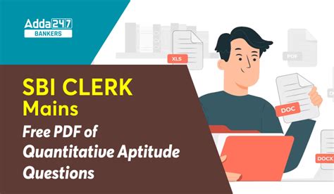 Sbi Clerk Mains Quantitative Aptitude Questions Sbi