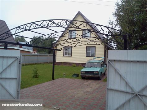 Автомобильный навес из поликарбоната » Мастерская кованых и сварных ...