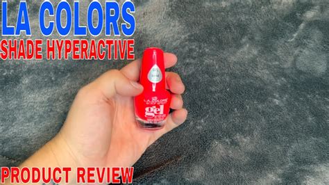 La Colors Color Craze Gel Nail Polish Shade Hyperactive 🔴 Youtube