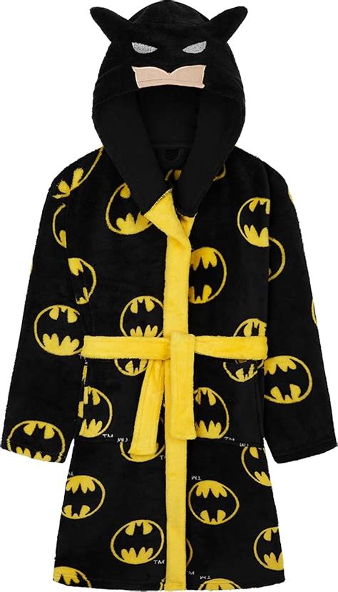 Dc Comics Batman Bademantel Kinder Jungen Fleece Morgenmantel Jungen