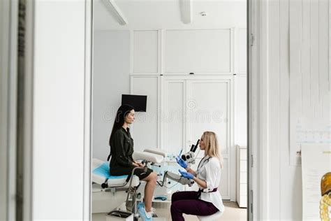 Gynecologist Is Holding Speculum For Colposcopy Procedure To Closely Examine Cervix Vagina And