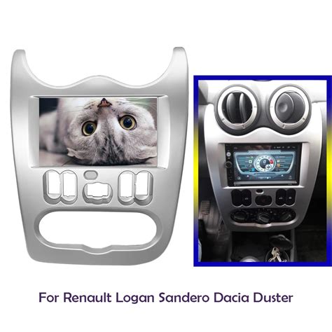 Marco De Radio De Coche Din Fascia Para Logan Sandero Dacia Duster