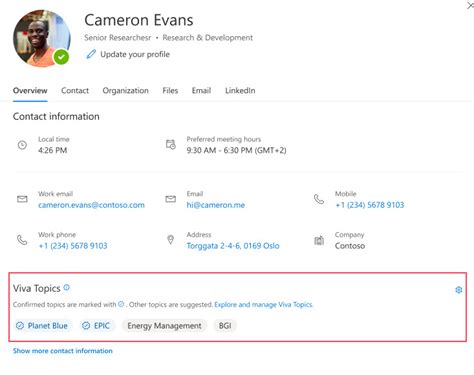Profile Cards In Microsoft Microsoft Support