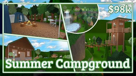 Bloxburg Summer Campground Speed Build Youtube