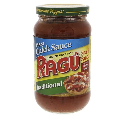 Ragu Traditional Pizza Quick Sauce 396 G Online At Best Price Cooking Sauce Lulu Ksa