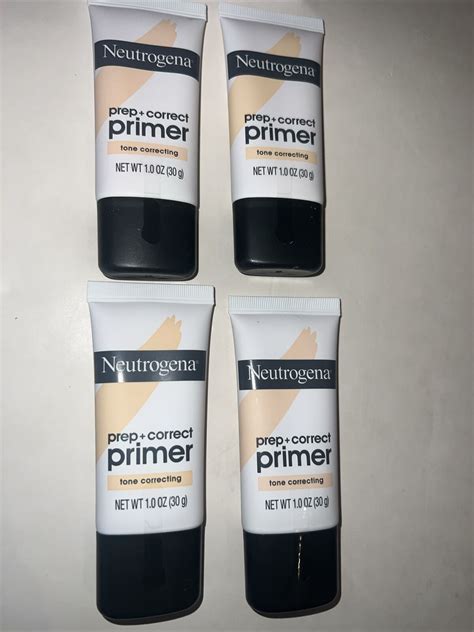 4 Pack 1 Oz Each Neutrogena Prep Correct Primer Tone Correcting 20