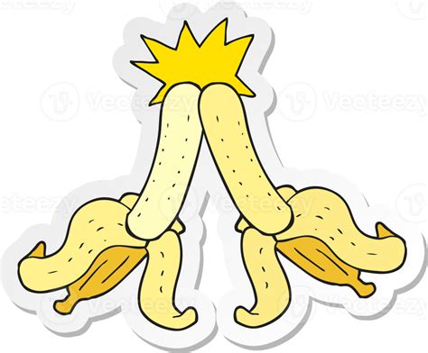 Sticker Of A Cartoon Embarrassing Magic Banana Touch 45130980 Png