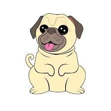 How To Draw A Pug Step By Step Pugs Pug Cartoon Cartoon