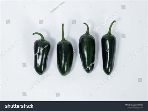 Jalapeno Peppers High Res Image Isolated Stock Photo 2219356619