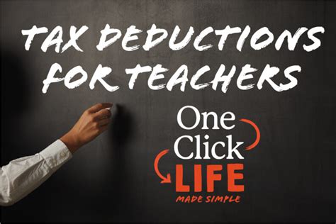 Tax Deductions For Teachers One Click Life