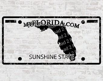 Blank Florida License Plate Template - Etsy