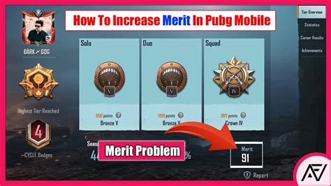 Pubg Mobile Merit Problem To How To Increase Merit In Pubg