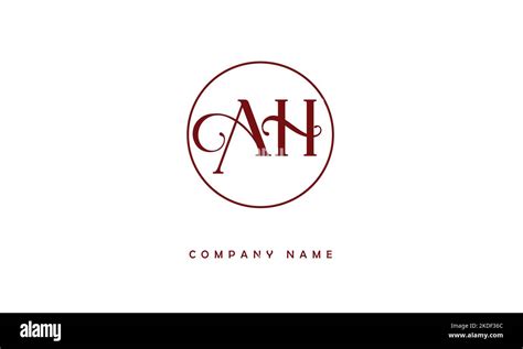 Ah Ha Abstract Letters Logo Monogram Stock Vector Image Art Alamy