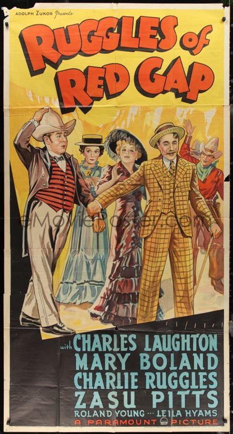 EMoviePoster Image For 3f0201 RUGGLES OF RED GAP Style A 3sh 1935