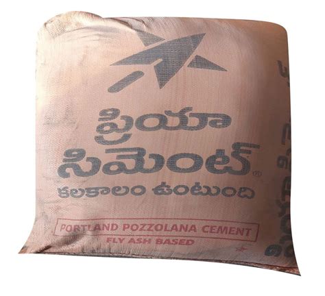 Priya Ppc Cement Packaging Size Kg At Rs Bag In Medak Id