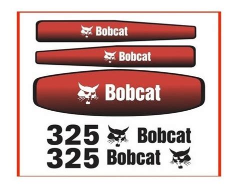 Kit Adesivos Mini Escavadeira Bobcat 325 E Etiquetas Parcelamento Sem