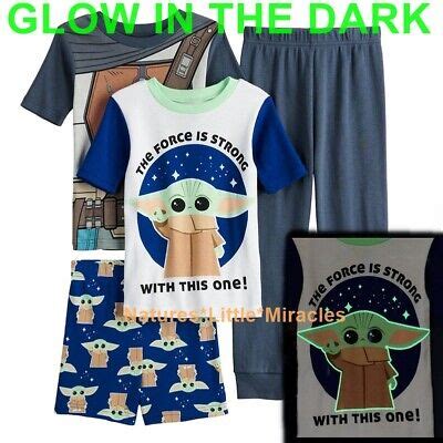 Baby Yoda Boys Pajamas Size 6 8 10 12 Mandalorian Star Wars Girl 100% Cotton NWT | eBay