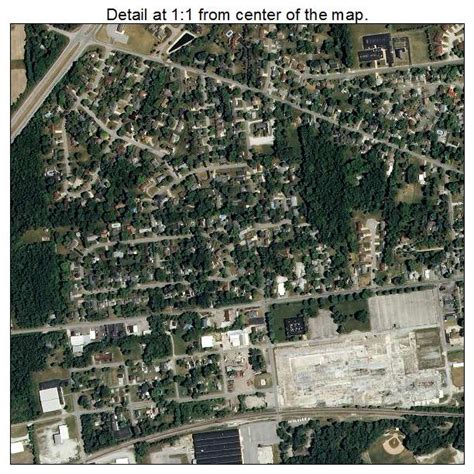 Aerial Photography Map Of Wabash In Indiana