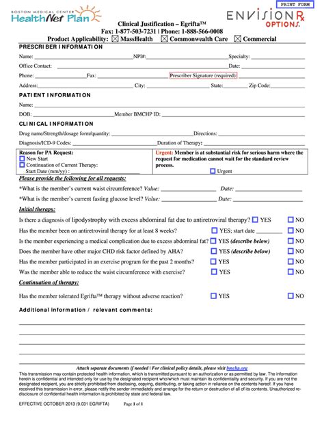 Fillable Online Bmchp Egrifta Pa Form Fax Email Print Pdffiller