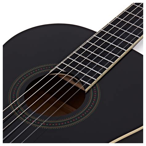 Deluxe Classical Electro Acoustic Guitar Black By Gear Music Na