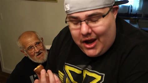 Angry Grandpa Is On Helium The Chocolate Covered Raw Egg Prank