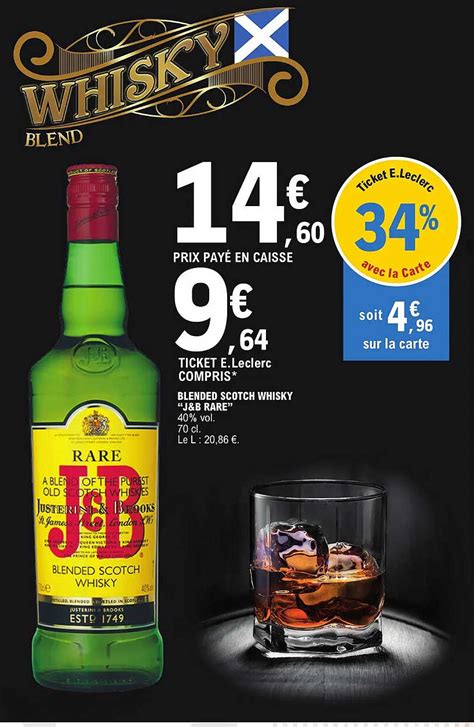 Promo Blended Scotch Whisky J B Rare Chez E Leclerc ICatalogue Fr