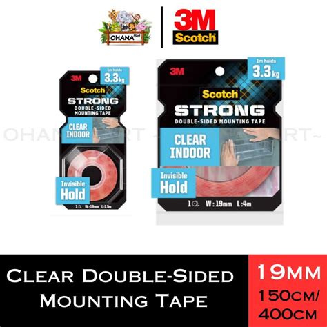 3m Scotch® Clear Indoor Outdoor Uv Resistant Permanent Double