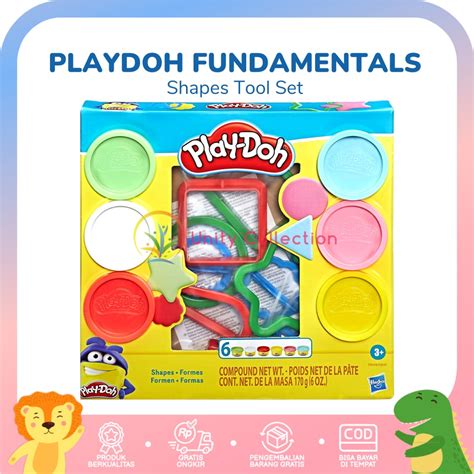 Jual Play Doh Fundamentals Shapes Tool Set Shopee Indonesia