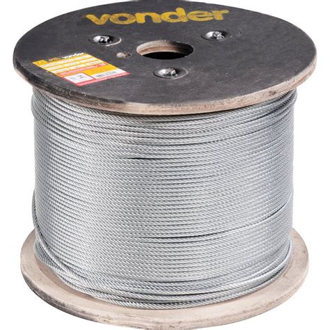 Cabo De Aco Mm X M Galvanizado Alma De Fibra South Safe