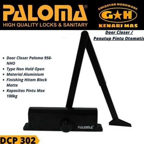 Promo Paloma Dcp Door Closer Nho Penutup Pintu Otomatis Hitam