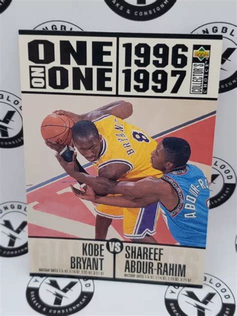 1996 97 COLLECTOR S CHOICE 361 Kobe Bryant Shareef Abdur Rahim Recrue