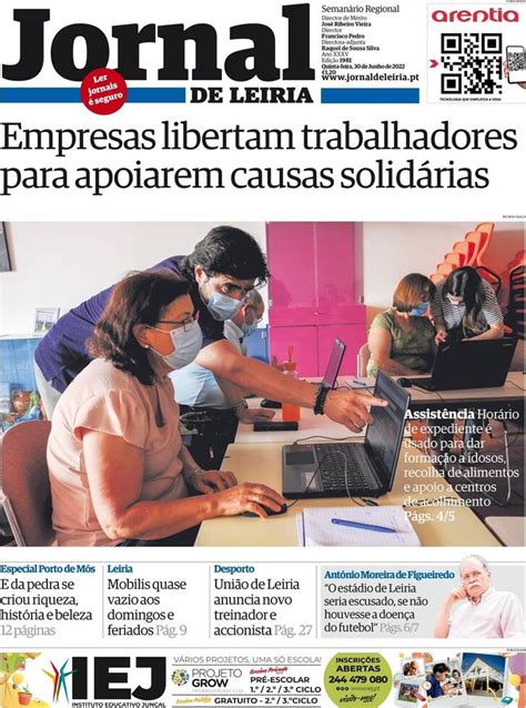 Capa Jornal De Leiria De 2022 06 30