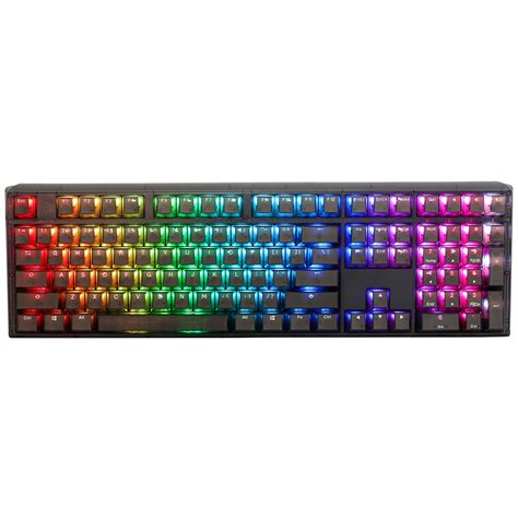 Buy Ducky One Aura Black Rgb Hot Swap Keyboard Cherry Silent Red