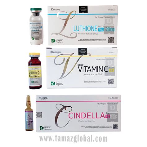 Cindella Mg Glutathione Injections Full Set From South Korea