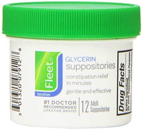 5 Pack Fleet Glycerin Suppositories Adult 12 Each 301320079128 Ebay