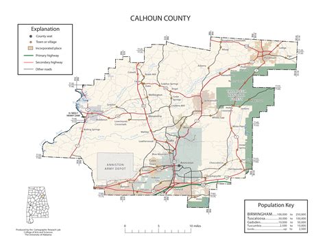 Maps of Calhoun County