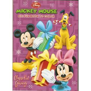 Disney Mickey Mouse Big Fun Book To Color Cheerful Giving Christmas