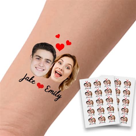 Tatuajes Personalizados Tatuajes Temporales Personalizados Con Foto