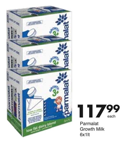 Parmalat Growth Milk 3 6 X 1lt Offer At Save Hyper