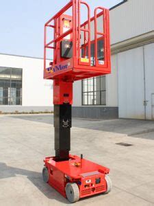 Drivable Vertical Mast Lift Electric Mast Lift Compact Mast Lift