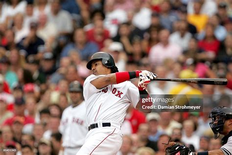 Boston Red Sox Manny Ramirez In Action At Bat Vs New York Yankees