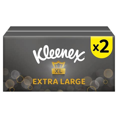 Ocado Kleenex Mansize White Tissues Twin Pack 2 X 100 Per Packproduct