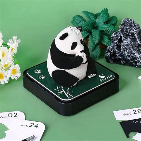 D Art Calendar Time Piece Calendar Panda Memo Pad Rip Paper